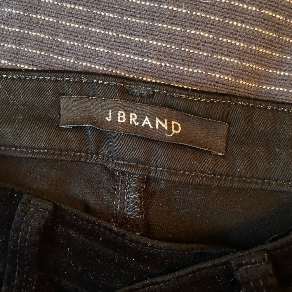J BRAND Black Velvet Pants - Picture 2 of 6